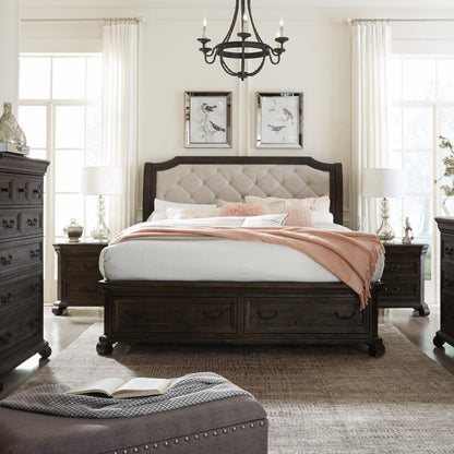 Magnussen - Bellamy Complete King Sleigh Storage Bed - B2491-63 veiw 3