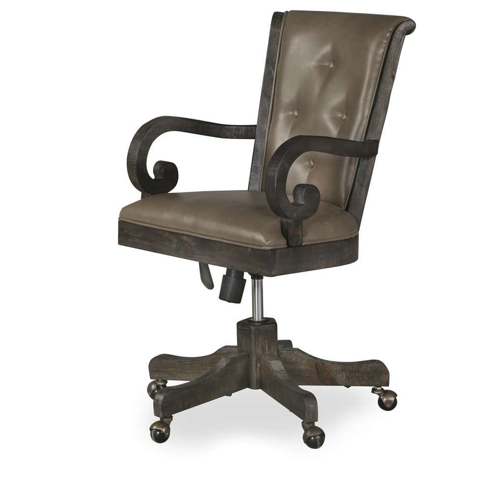 Magnussen - Bellamy Fully Upholstered Desk Chair in Weathered Peppercorn - H2491-83 veiw 1