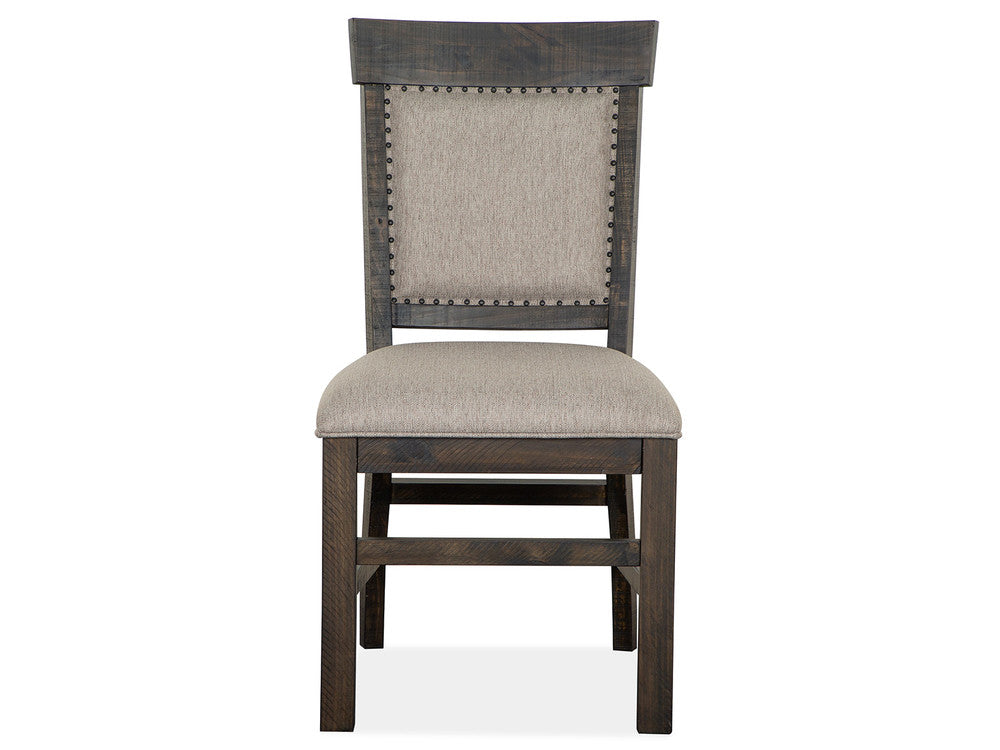 Magnussen - Bellamy Peppercorn 48" Round Dining Table With 2 Upholstered Side Chairs 2 Host Chairs And Server - D2491-22-KIT17 view 5