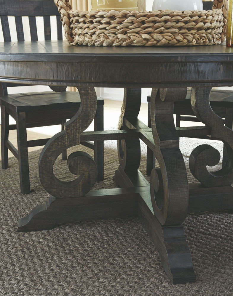 Magnussen - Bellamy Peppercorn 48" Round Dining Table With 2 Upholstered Side Chairs And 2 Host Chairs - D2491-22-KIT16 view 7