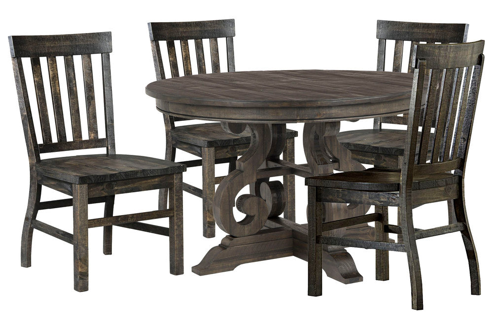 Magnussen - Bellamy Peppercorn 48" Round Dining Table With 4 Side Chairs - D2491-22-KIT1 view 1