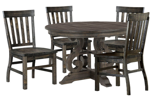Magnussen - Bellamy Peppercorn 48" Round Dining Table With 4 Side Chairs - D2491-22-KIT1 view 1