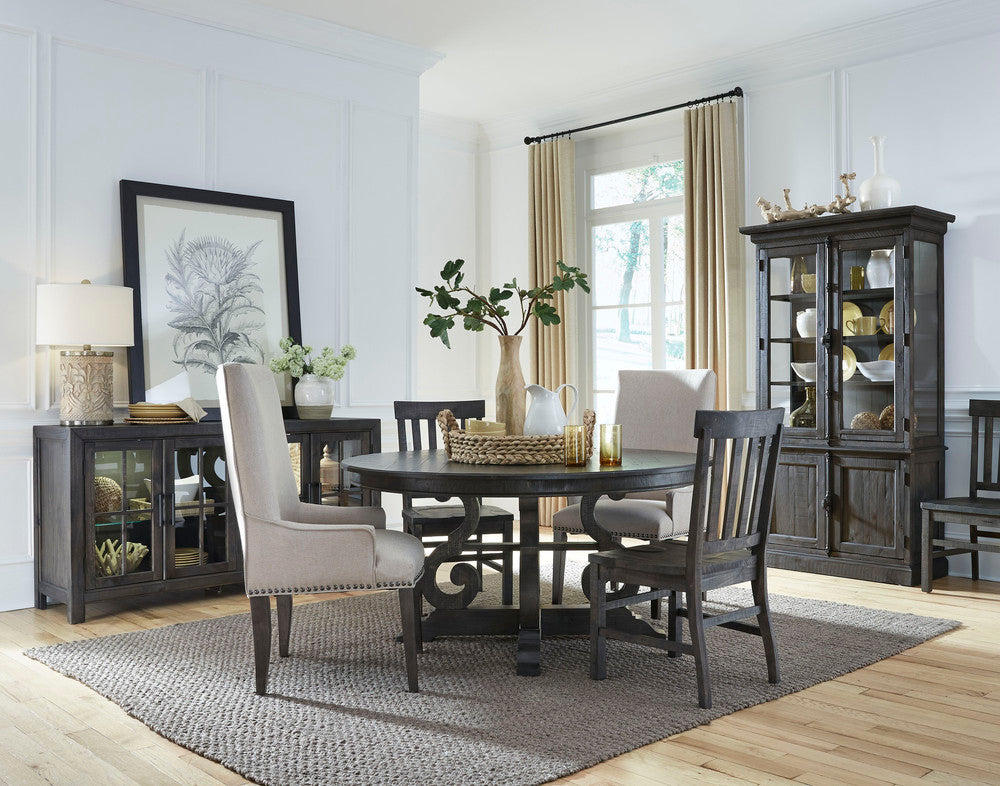 Magnussen - Bellamy Peppercorn 48" Round Dining Table With 4 Side Chairs - D2491-22-KIT1 view 6