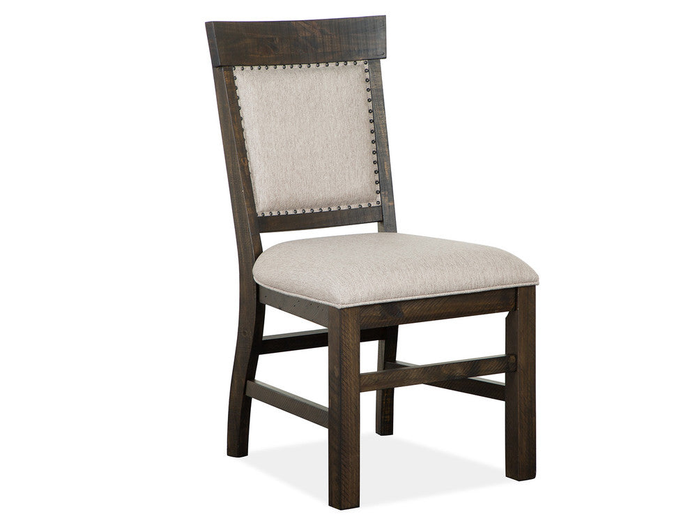 Magnussen - Bellamy Peppercorn 48" Round Dining Table With 4 Upholstered Side Chairs And Server - D2491-22-KIT7 view 4