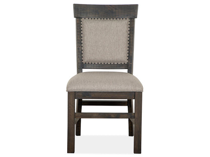 Magnussen - Bellamy Peppercorn 48" Round Dining Table With 4 Upholstered Side Chairs And Server - D2491-22-KIT7 view 5