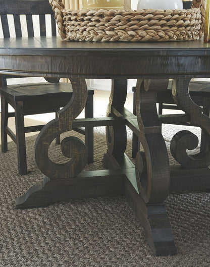 Magnussen - Bellamy Peppercorn 48" Round Dining Table With 4 Upholstered Side Chairs - D2491-22-KIT6 view 7