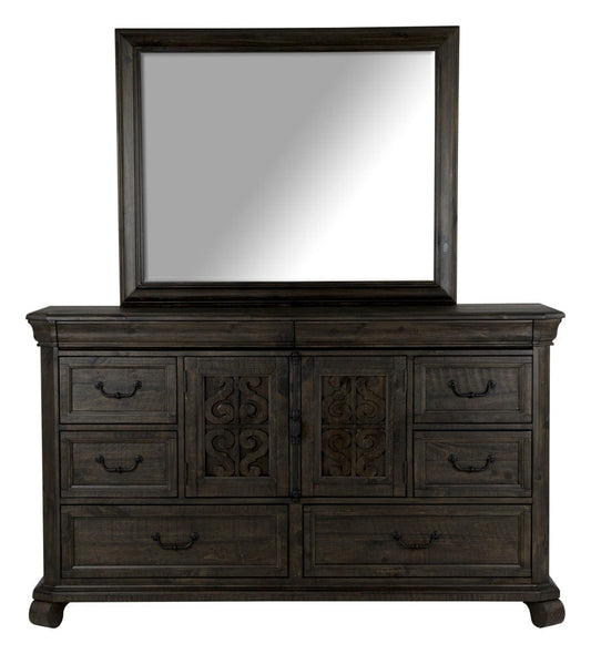 Magnussen - Bellamy Peppercorn Drawer Dresser With Landscape Mirror - B2491-2040 view 2