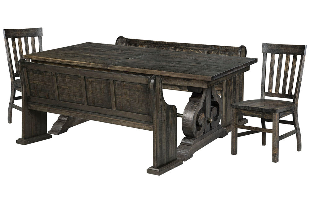 Magnussen - Bellamy Peppercorn Extendable Rectangular Dining Table 2 Benches And 2 Side Chairs - D2491-20-KIT66 view 1