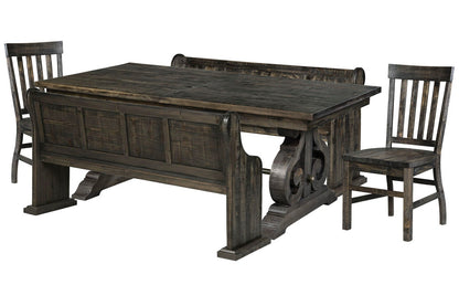 Magnussen - Bellamy Peppercorn Extendable Rectangular Dining Table 2 Benches And 2 Side Chairs - D2491-20-KIT66 view 1