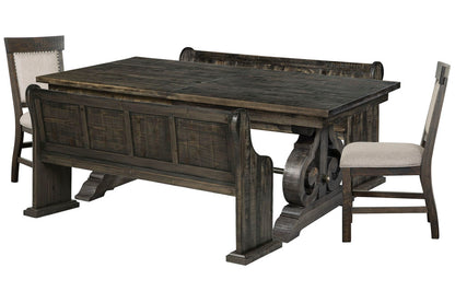 Magnussen - Bellamy Peppercorn Extendable Rectangular Dining Table 2 Benches And 2 Upholstered Chairs - D2491-20-KIT71 view 1
