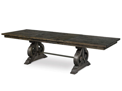 Magnussen - Bellamy Peppercorn Extendable Rectangular Dining Table With 2 Benches 2 Upholstered Side Chairs And Server - D2491-20-KIT72 view 3