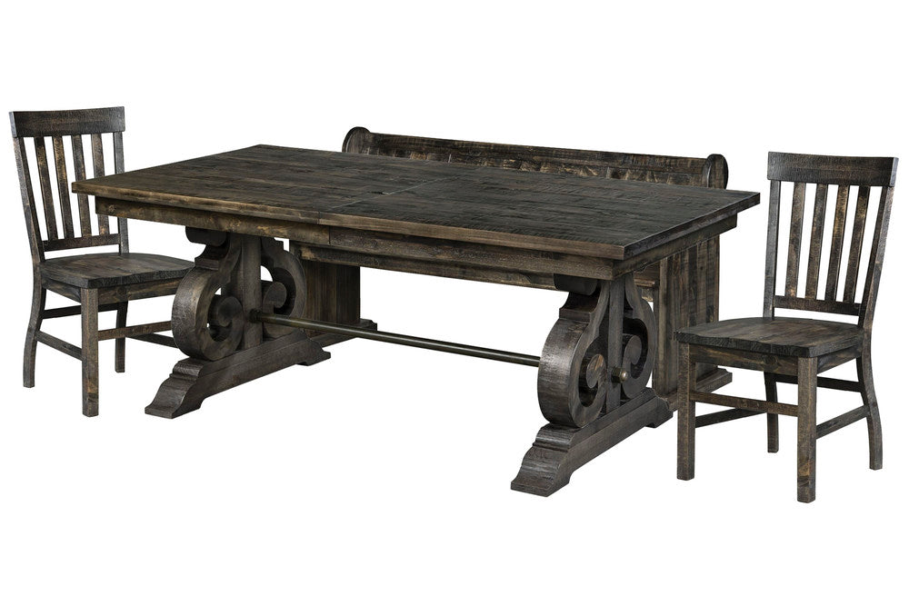 Magnussen - Bellamy Peppercorn Extendable Rectangular Dining Table With 2 Side Chairs And Bench - D2491-20-KIT31 view 1