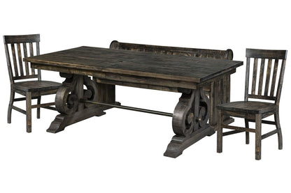 Magnussen - Bellamy Peppercorn Extendable Rectangular Dining Table With 2 Side Chairs And Bench - D2491-20-KIT31 view 1
