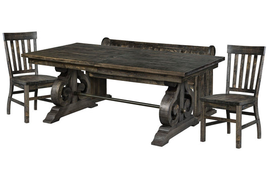 Magnussen - Bellamy Peppercorn Extendable Rectangular Dining Table With 2 Side Chairs And Bench - D2491-20-KIT31 view 1