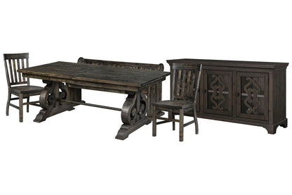 Magnussen - Bellamy Peppercorn Extendable Rectangular Dining Table With 2 Side Chairs Bench And Server - D2491-20-KIT32 view 1