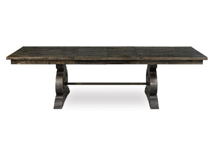 Magnussen - Bellamy Peppercorn Extendable Rectangular Dining Table With 2 Upholstered Side Chairs And Bench - D2491-20-KIT36 view 4