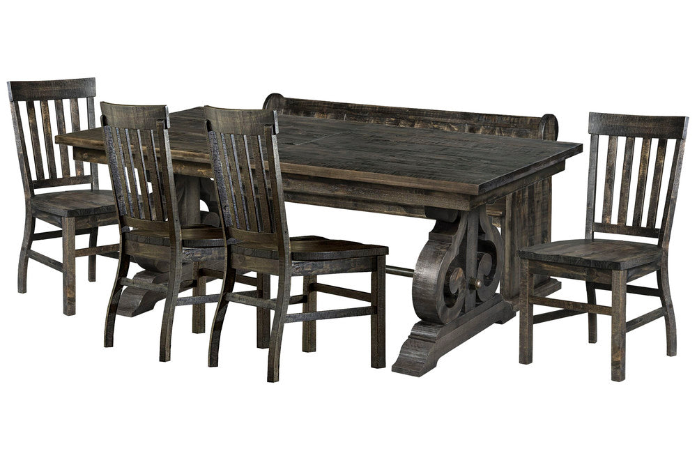 Magnussen - Bellamy Peppercorn Extendable Rectangular Dining Table With 4 Side Chairs And Bench - D2491-20-KIT41 view 1