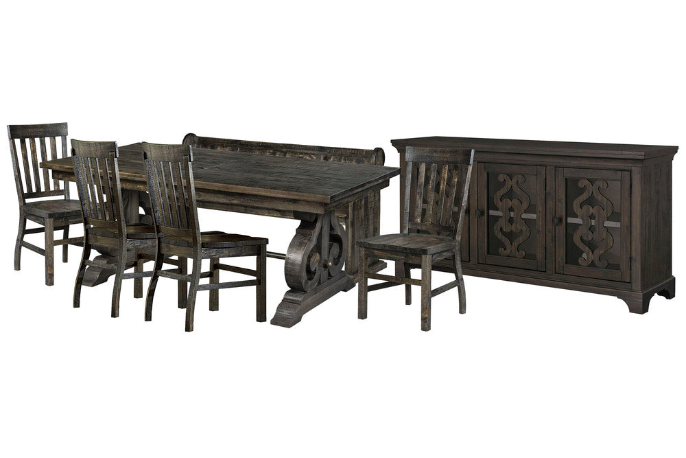 Magnussen - Bellamy Peppercorn Extendable Rectangular Dining Table With 4 Side Chairs Bench And Server - D2491-20-KIT42 view 1