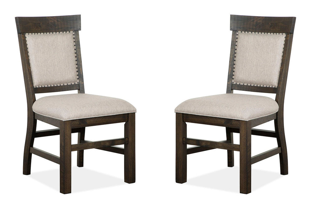 Magnussen - Bellamy Peppercorn Extendable Rectangular Dining Table With 4 Upholstered Side Chairs And Server - D2491-20-KIT12 view 5