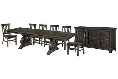 Magnussen - Bellamy Peppercorn Extendable Rectangular Dining Table With 6 Side Chairs And Server - D2491-20-KIT7 view 1