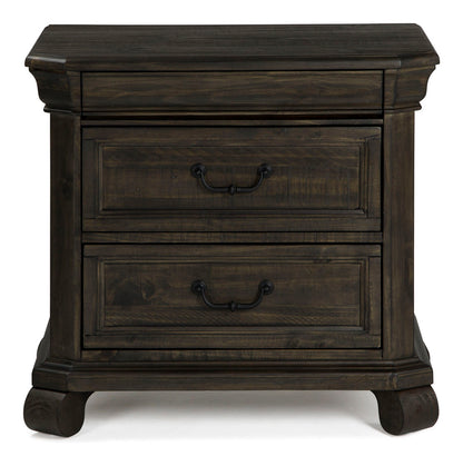 Magnussen - Bellamy Peppercorn King Sleigh Bed With Nightstand - B2491-63B-KIT1 view 4