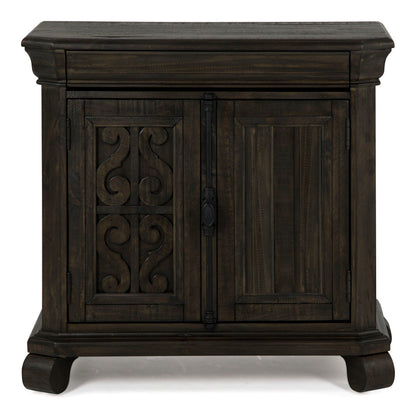 Magnussen - Bellamy Peppercorn Queen Sleigh Bed 2 Barchelor Chests Drawer Dresser With Landscape Mirror And Door Chest - B2491-53B-KIT17 view 4