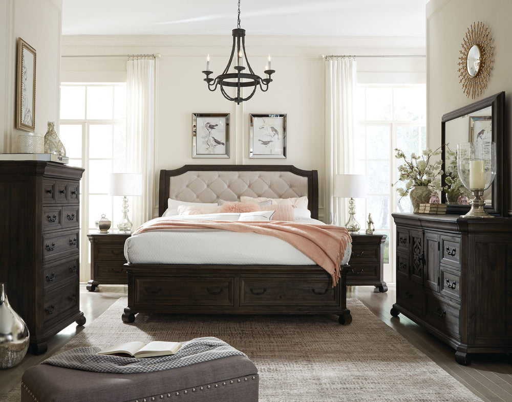 Magnussen - Bellamy Peppercorn Queen Sleigh Storage Bed With 2 Barchelor Chests - B2491-53-KIT12 view 7