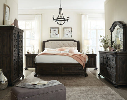 Magnussen - Bellamy Peppercorn Queen Sleigh Storage Bed With 2 Nightstands - B2491-53-KIT2 view 8