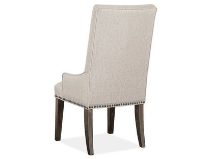 Magnussen - Bellamy Peppercorn Upholstered Host Chair Two Pack - D4796-63 view 4