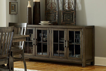 Magnussen - Bellamy Wood Buffet Curio Cabinet - D2491-04 view 1
