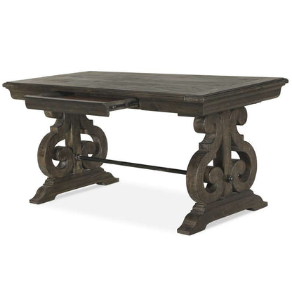Magnussen - Bellamy Writing Desk in Weathered Peppercorn - H2491-01 veiw 2
