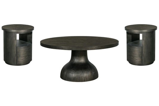 Magnussen - Bosley Coffee Bean Round Cocktail Table With 2 Round End Table - T5762-45KIT5 view 1