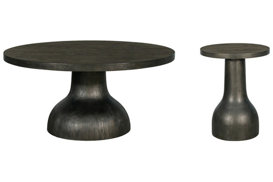 Magnussen - Bosley Coffee Bean Round Cocktail Table With Accent Table - T5762-45KIT1 view 1
