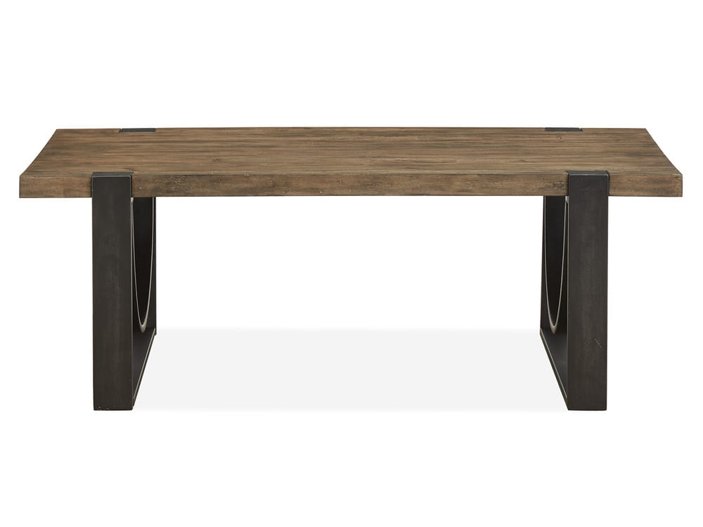 Magnussen - Bowden Rustic Honey And Distressed Iron Rectangular Cocktail Table With 2 End Table And Sofa Table - T4635-43KIT6 view 3