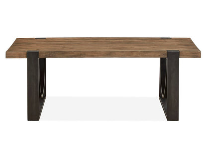 Magnussen - Bowden Rustic Honey And Distressed Iron Rectangular Cocktail Table With 2 End Table And Sofa Table - T4635-43KIT6 view 3