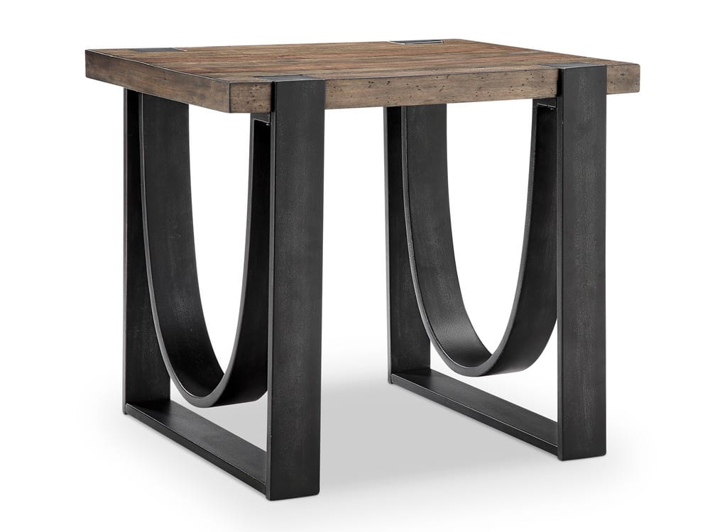 Magnussen - Bowden Rustic Honey And Distressed Iron Rectangular Cocktail Table With 2 End Table And Sofa Table - T4635-43KIT6 view 4