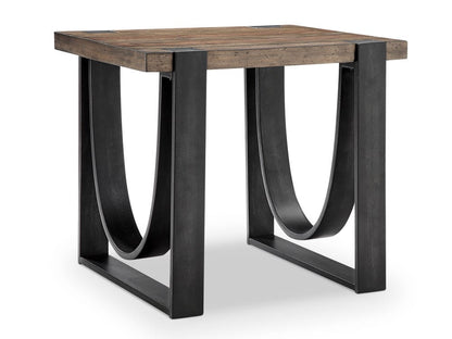 Magnussen - Bowden Rustic Honey And Distressed Iron Rectangular Cocktail Table With 2 End Table And Sofa Table - T4635-43KIT6 view 4