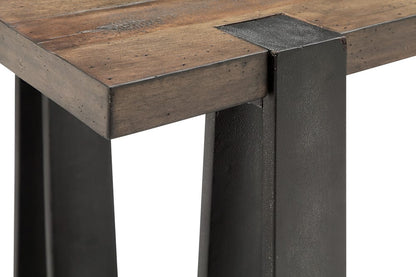 Magnussen - Bowden Rustic Honey And Distressed Iron Rectangular Cocktail Table With 2 End Table And Sofa Table - T4635-43KIT6 view 6