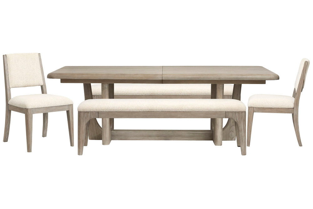 Magnussen - Braelyn Dorian Grey Extendable Rectangular Dining Table With 2 Benches And 2 Side Chairs - D5874-21-KIT25 view 1