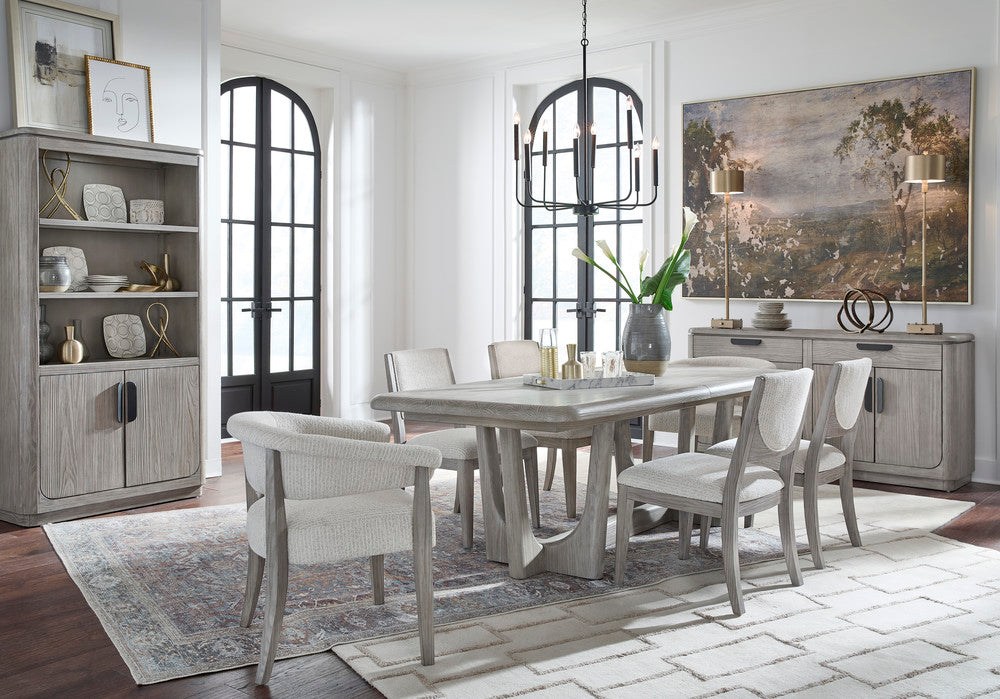 Magnussen - Braelyn Dorian Grey Extendable Rectangular Dining Table With 2 Benches And 2 Side Chairs - D5874-21-KIT25 view 10