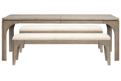 Magnussen - Braelyn Dorian Grey Extendable Rectangular Dining Table With 2 Benches - D5874-20-KIT22 view 1