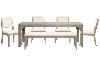 Magnussen - Braelyn Dorian Grey Extendable Rectangular Dining Table With 4 Side Chairs And Bench - D5874-20-KIT13 view 1