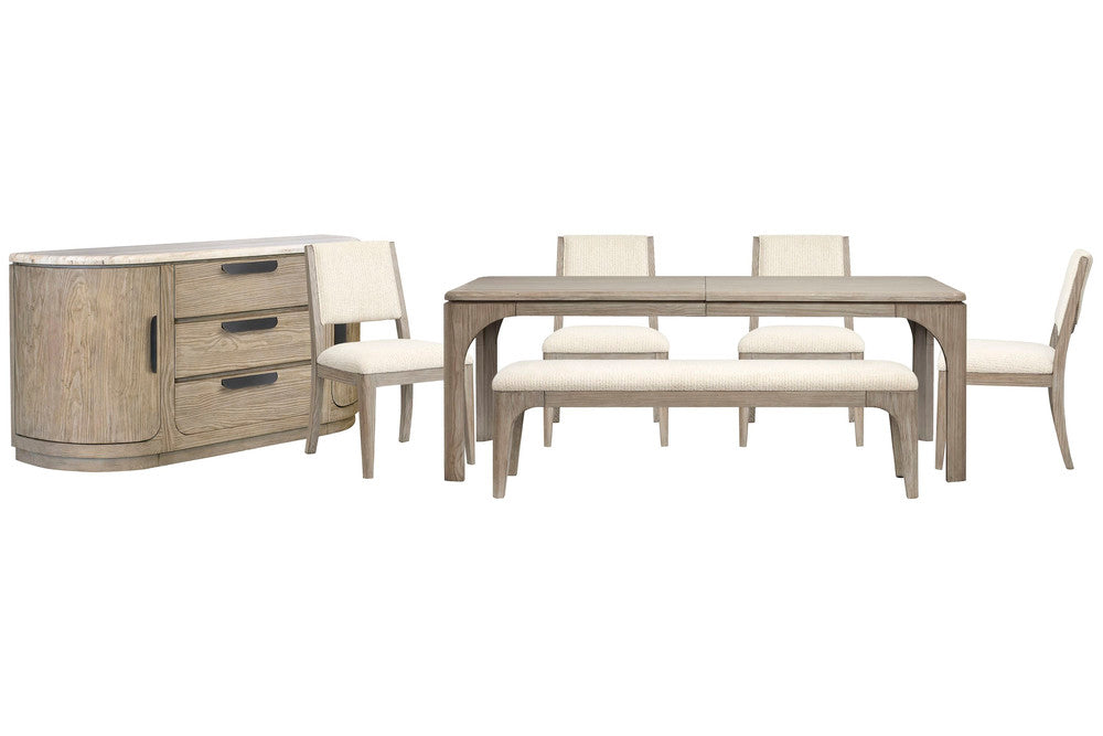Magnussen - Braelyn Dorian Grey Extendable Rectangular Dining Table With 4 Side Chairs Bench And Buffet - D5874-20-KIT15 view 1