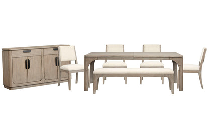 Magnussen - Braelyn Dorian Grey Extendable Rectangular Dining Table With 4 Side Chairs Bench And Server - D5874-20-KIT14 view 1