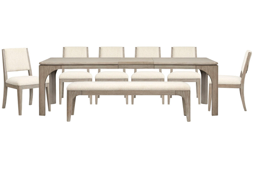 Magnussen - Braelyn Dorian Grey Extendable Rectangular Dining Table With 6 Side Chairs And Bench - D5874-20-KIT16 view 1