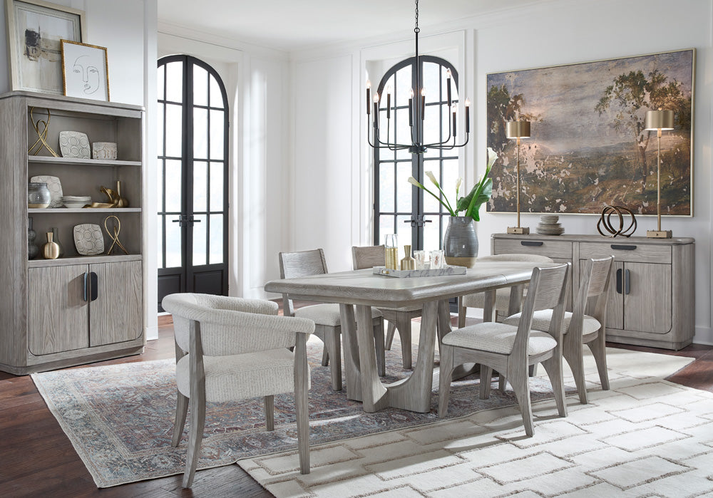 Magnussen - Braelyn Dorian Grey Extendable Trestle Dining Table - D5874-21 view 8