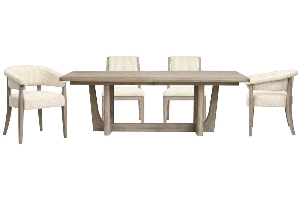 Magnussen - Braelyn Dorian Grey Extendable Trestle Dining Table With 2 Side Chairs And 2 Host Chairs - D5874-21-KIT7 view 1