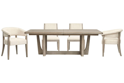 Magnussen - Braelyn Dorian Grey Extendable Trestle Dining Table With 2 Side Chairs And 2 Host Chairs - D5874-21-KIT7 view 1