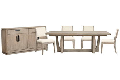 Magnussen - Braelyn Dorian Grey Extendable Trestle Dining Table With 4 Side Chairs And Server - D5874-21-KIT2 view 1