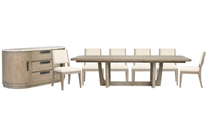 Magnussen - Braelyn Dorian Grey Extendable Trestle Dining Table With 6 Side Chairs And Buffet - D5874-21-KIT6 view 1